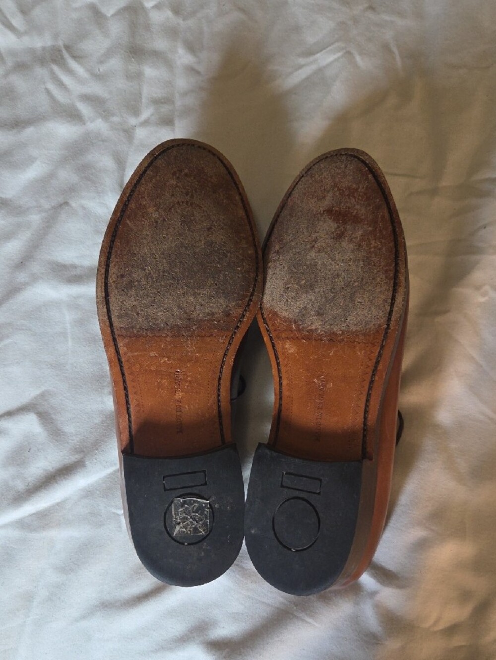 Men's Classic Brown Leather Brogue Derby Shoes - Picture 5 of 6